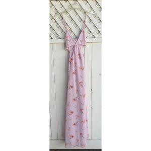 pastel pink maxi dress
